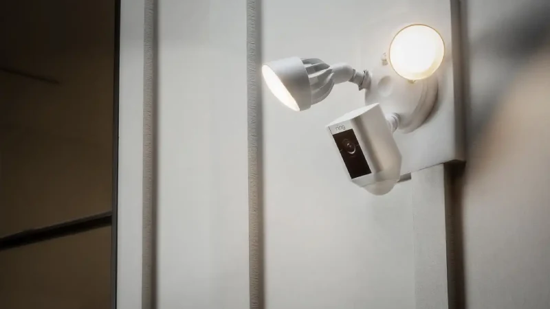 Do LED lights affect security cameras at night